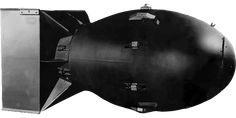 a black and white photo of a large metal object with two doors on each side