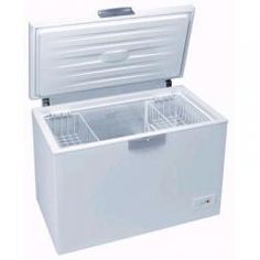 the chest freezer is open and ready to be used for ice cream or other beverages