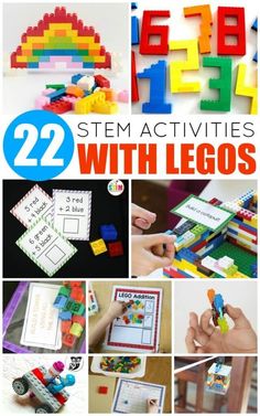 Science Ideas For Kids, Lego Stem Activities, Lego Stem, Lego Math, Stem Activities For Kids, Learn Science, Stem Elementary, Preschool Stem