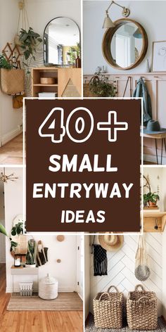 Discover 42 clever small entryway ideas for a stylish and inviting welcome! Maximize space with smart storage, decor, and layout tips for a cozy first impression. Small Entryway Decor Ideas, Small Entryway Decor, Mediterranean Bedroom Ideas, Small Entryway Ideas, Tiny Entryway, Small Foyer, Entryway Decor Ideas, Apartment Entryway, Small Entrance