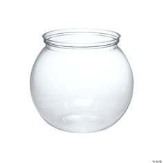 a clear glass jar filled with water on a white background for use as an ornament