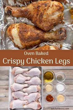 The BEST Oven Baked Crispy Chicken Legs