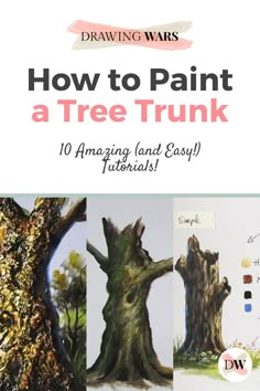 how to paint a tree trunk with 10 amazing and easy tips