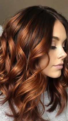 fall hair colors dark copper