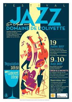 the poster for jazz festival in france