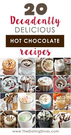 the top 20 decadently delicious hot chocolate recipes for christmas and new year's eve