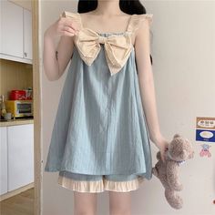 Korean Patchwork, Sleeping Clothes, Summer Suit