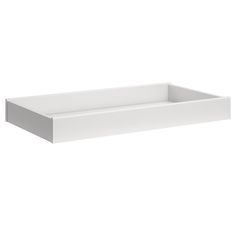 an empty white tray on a white background with no one in it or someone else