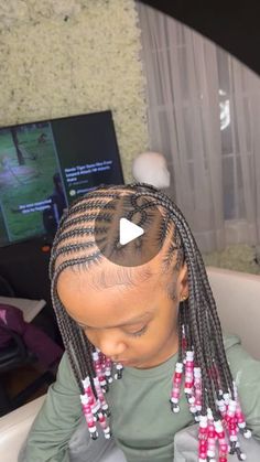 523 likes, 7 comments - stylezbyriyah on February 16, 2024: "KIDS STYLE + HAIR ADDED 💕 • BOOKED FOR FEBRUARY #knotlessbraids #butterflylocs #knotlessboxbraids #knotless #goddessbraids #goddesslocs #boxbraids #stitchbraids #braids #feedinbraids #feedincornrows #protectivestyles #nj #njhairstylist #njbraider #njbraids #njbraiders #newark #newarkbraider #fyp #tiktok #viral #vision #softlocs #fulanibraids #fulanibraidsnj #kidsbraids #kidsbraidstyles". Kids Tribals With Knotless Braids, Kids Knotless Box Braids With Beads, Cute Braided Hairstyles For Kids Black, Kids Styles Hair Black Braids, Kid Knotless Braids, Half Up Half Down Braids Kids, Simple Kids Hairstyles Black, Kids Stitch Braids, Adults Hairstyles