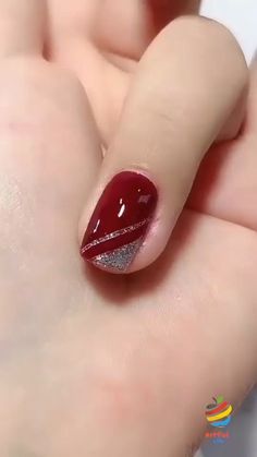 Easy Diy Manicure, Home Easy Diy, Nagel Stamping, Red Nail Art Designs, Home Manicure, Bridal Nail Art, Red Nail Art, Butterfly Nail Art, Easy Nails