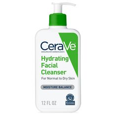 Developed with dermatologists, CeraVe Hydrating Facial Cleanser is a unique formula that cleanses, hydrates and helps restore the protective skin barrier with three essential ceramides (1, 3, 6-II). The formula also contains hyaluronic acid to help retain skin’s natural moisture. Holds National Eczema Association (NEA) Seal of Acceptance SUITABLE FOR: Daily cleansing morning (AM) and night (PM) for normal to dry skin, including sensitive skin, as a facial cleanser, body wash and/or hand soap. Un Cerave Face Wash, Hydrating Face Cleanser, Cerave Hydrating Facial Cleanser, Reduce Oily Skin, Cerave Cleanser, Hydrating Facial Cleanser, Cerave Skincare, Hydrating Face Wash, Daily Face Wash