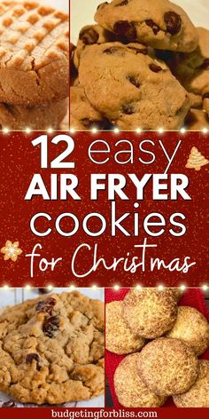 twelve easy air fryer cookies for christmas