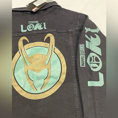 Marvel Loki Jean Jacket. New With Tags. Never Worn Size Small Loki Inspired Outfit, Marvel Jeans, Marvel Pullover, Marvel Items, Marvel Inspired Outfits, Marvel Jacket, Boys Denim Jacket, Marvel Fashion, Dream Christmas