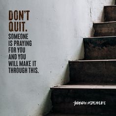 some stairs with a quote on the wall