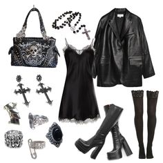 Mall Goth Aesthetic, Outfit Boards, Streamer Dr, Ethereal Aesthetic, Dark Style, Rock Outfits, Estilo Punk