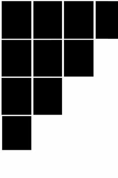 a black and white image of squares in the shape of rectangles on a white background