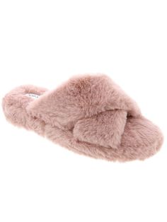 Mauve Pink Fuzzy Womens Slipper Sandal - buy online, free shipping, Sydney So Sweet Cozy Shoes, Pink Slides, Pink Slippers, Faux Fur Slippers, Fuzzy Slippers, Size Chart For Kids, Fur Slippers, Mauve Pink, Slipper Sandals