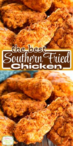 Southern Fried Chicken The Best Fried Chicken Recipe, Butter Fried Chicken Recipe, Southern Dinner Recipes Soul Food, Southern Fried Chicken Seasoning, Southern Style Fried Chicken, Southern Fried Chicken Recipe Soul Food, Spicy Southern Fried Chicken Recipe, Southern Meals Sunday Dinners, Best Southern Fried Chicken Recipe