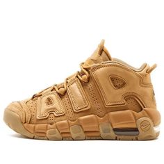 Kids Nike Air More Uptempo SE GS Flax Big Kids Basketball Shoes Nike Uptempo, Nike Air Uptempo, Mens Vest Fashion, Nike Air More Uptempo, Nike Air More, Dunk Low Nike, Kids Basketball, Basketball Sneakers, Nike Kids