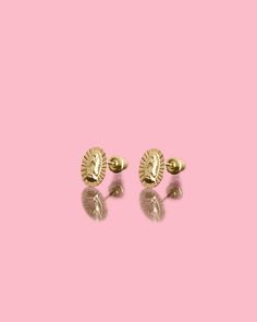 PVLA| 14k Solid Yellow Gold La Virgen De Guadalupe Stud Earrings | Virgencita Gold Small Earrings |Perfect Virgen De Guadalupe Gift * Metal: 14K Yellow Gold  * Avg Weight: 0.3 gr * Fastening: Screw On * Stamp: 14K * Complimentary Gift Box *Comes as a pair (two hoops) *Hypoallergenic, Nickel and Lead-free, safe for sensitive skin. Guaranteed 14k real Gold NOT gold plated or filled. Image may be enlarged to show details. Please read description. EXPLORE | OUR | SHOP Don't forget to check out the r Small Earrings Studs, Small Earrings, Gold Studs, Solid Yellow, Real Gold, Jewelry Earrings Studs, Or Rose, Favorite Jewelry, Sensitive Skin