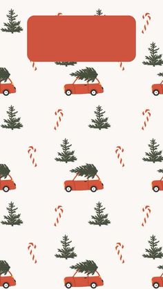 a red car with a christmas tree on it