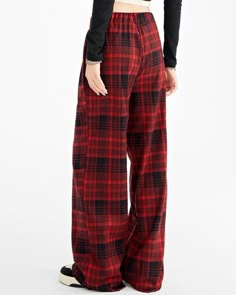 Vintage Red Plaid Pants Elevate your wardrobe with our Vintage Red Plaid Pants. Crafted with a stylish vintage design, these pants are perfect for making a statement. The festive red plaid adds a touch of elegance to your outfit, making it perfect for any occasion. Elevate your style with these red plaid pants. Size:• S: Waist: 64-76cm/ 25.2-29.9 in. Hips: 114cm/ 44.9 in. Length: 104cm/ 40.9 in• M: Waist: 68-80cm/ 26.8-31.5 in. Hips: 118cm/ 46.5 in. Length: 106cm/ 41.7 in�• L: Waist: 72-84cm/ 28. Christmas Pants, Red Plaid Pants, Flannel Pants, Platform Mary Janes, Platform Slippers, Red Pants, Outfit Making, Plaid Pants, Kawaii Clothes