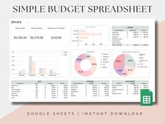 Monthly Budget Spreadsheet Google Sheets Budget Template - Etsy selfcareplanner #printableplanners #ramadanplanner #polyglotplanner®️. Travel Budget Planner, Simple Budget Template, Personal Budget Planner, Monthly Budget Sheet, Excel Budget Spreadsheet, Excel Spreadsheets Templates, Budget Spreadsheet Template, Budget Template Free, Weekly Budget Planner