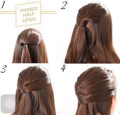 Party Hairstyles For Long Hair, Easy Party Hairstyles, Hair Updos Tutorials, New Year Hairstyle, Prom Hair Updo, Easy Updo Hairstyles, Step By Step Hairstyles, Best Wedding Hairstyles, Half Updo