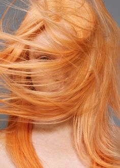 GDY SELECTS Orange Creamsicle Hair, Soft Peach Hair, Peach Fuzz Hair Color, Tangerine Hair Color, Peach Fuzz Makeup, Orange Hair Dye Ideas, Peach Fuzz Color, Peach Fuzz Nails, Best Hair Color For Green Eyes