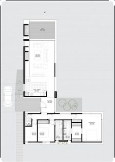 the floor plan for this modern house