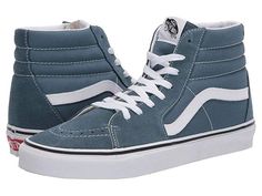 Details: Vans style# Vn0a4u3cx17 Vans Shoes High Tops, Fantasy High, Cute Vans, Blue High Tops, Blue Vans, Classic Vans, 9th Grade, Skateboard Shoes, Vans Style