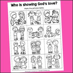 a printable activity sheet for children to learn how to say the word's love