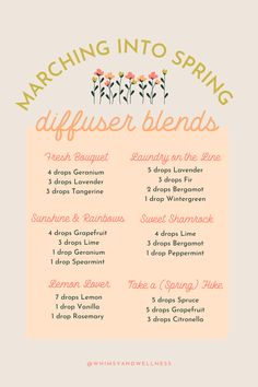 Spring Diffuser Blends, Crystal Roller, 52 Reasons