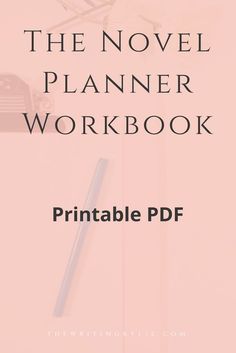 the novel planner workbook printable