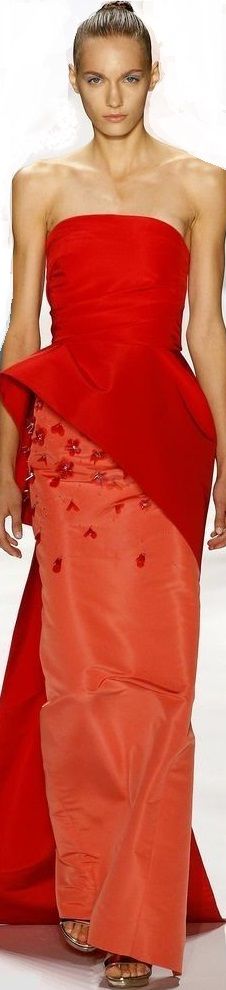 Monique Lhuillier, Fashion Show Collection, 2016 Fashion, Orange Dress, Beautiful Gowns, Red Fashion, Get Dressed, Vermont, Evening Wear