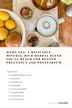 Postpartum Tea Recipe, Postpartum Tea Blend, Red Raspberry Leaf Tea, Raspberry Tea Pregnancy, Red Raspberry Leaf Tea Pregnancy, Nettle Leaf Tea