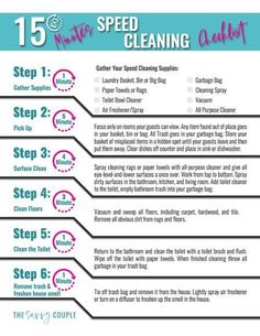 the steps to speed up your cleaning schedule