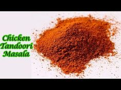 chicken tandoor masala is shown with the words chicken tandoor masala