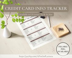 This credit card info tracker comes in 5 different colors and is perfect for managing all your credit cards information to help you keep track of them. Credit Card Pay Off Tracker, Credit Card Payoff Tracker, Credit Card Debt Payoff Tracker, Finance Tracker Template, Your Cards