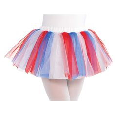 Buy the Child Red, White and Blue Tutu at Michaels. com. Add some bounce to your child's costume with this tutu, a comfortable addition to any costume. Add some bounce to your child's costume with our Red White and Blue Tutu! Featuring layers of tulle with a cute ruffled hemline, and a stretchy elastic waistband, this will be a comfortable addition to any costume. Details: Multicolor One size fits most children Includes tutu with an elastic waistband Tulle | Child Red, White and Blue Tutu By Ams Tutu Birthday Party, Blue Tutu, Kids Tutu, Birthday Tutu, Blue Skirt, Birthday Party Supplies, Kids Costumes, Red White And Blue, Red White Blue