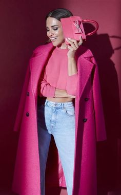 Outfits Over 40, Pink Coat Outfit, Fall Outfits 2017, Kate Middleton Style Outfits, Winter 23, Pink Coat, Causual Outfits, Coat Outfits, Pink Outfits