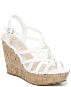 Fergie Villa Wedge Sandals - White