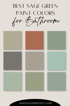 Want to add a pop of green to your bathroom space? Here are the best sage green paint colors for bathroom cabinets.