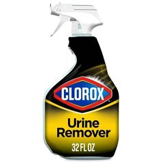 clorox urine removeer 32oz bottle with spray on the top and white background