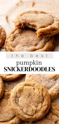 the best pumpkin snickkerdoodles recipe is made with only three ingredients