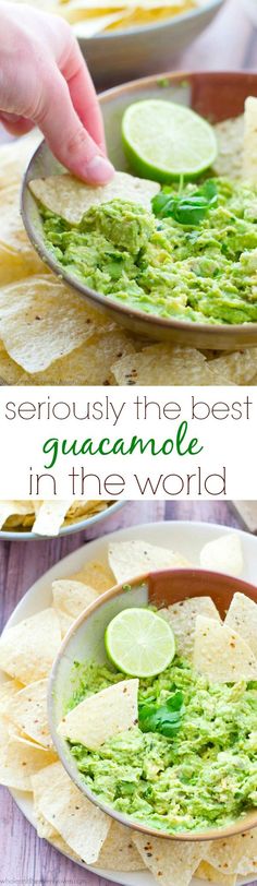 the best guacamole in the world is made with only three ingredients, and it's so easy to make