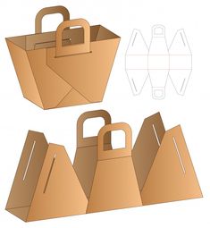 the paper bag is cut out and ready to be used as an ornament