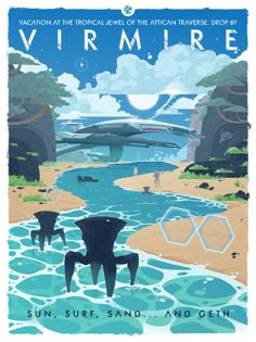 a poster with the words virmire on it