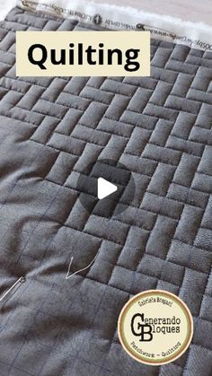 the video is showing how to quilt