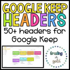 the cover of google keep readers'50 + headliness for google keep users to read